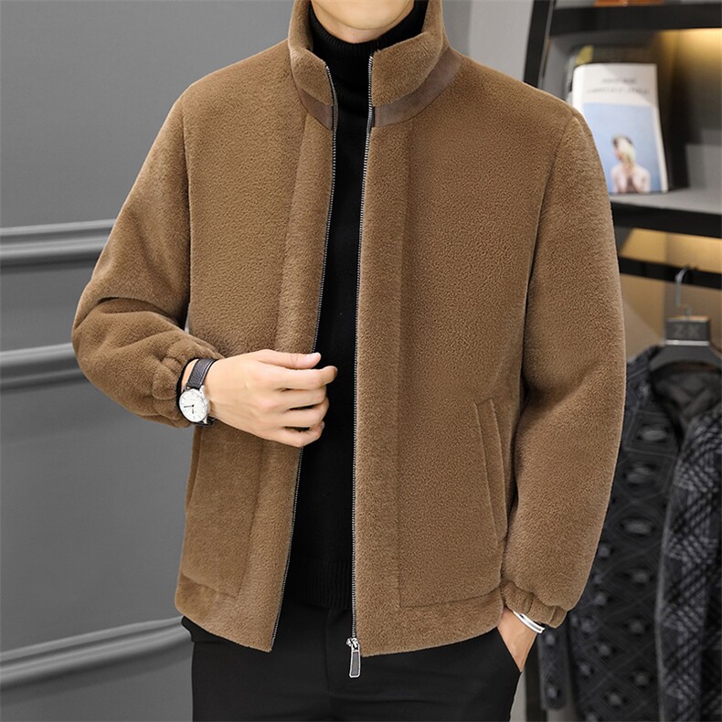 冬季加厚超柔貂绒男士时尚保暖抗寒休闲男装外套SFH2151-P180,男装棉衣,星座1105-3