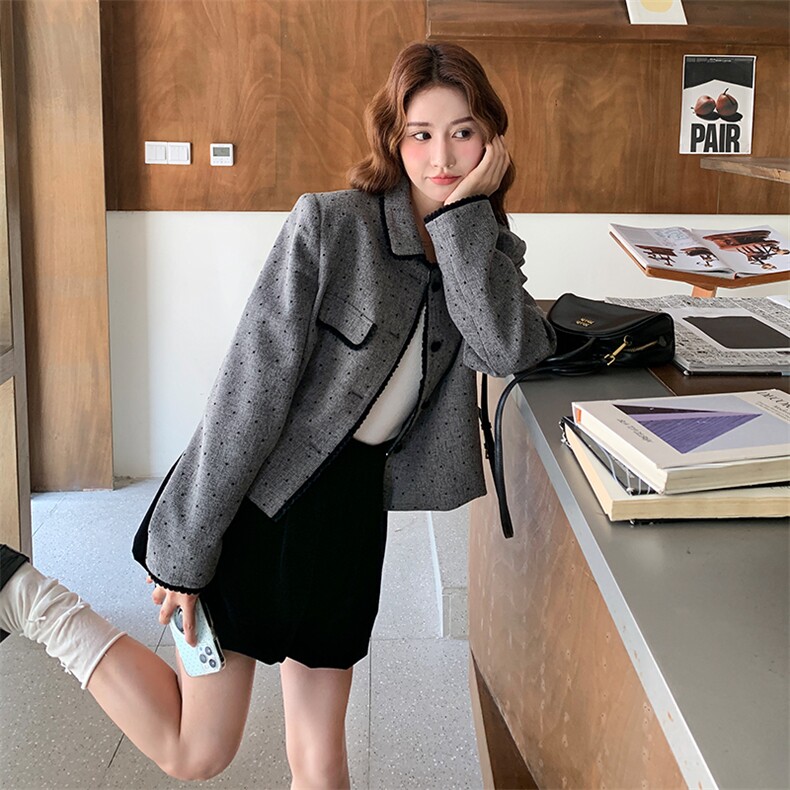 26新款现货大货已到店点点外套花苞裙套装6861-P175-K268,女装套装/套裙,2D034