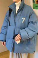 港风秋冬新款保暖立领宽松棉服外套男MY62051P95控118，男装棉衣，电商A268A