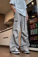 美式工装裤子男款直筒日系复古潮牌休闲长裤KK717/P55，男装工装外套，电商D202-1