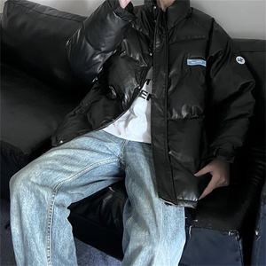 主推差价足  纯色皮面包服PU皮棉衣加厚保暖外套XZ1213-MY16-P110图片
