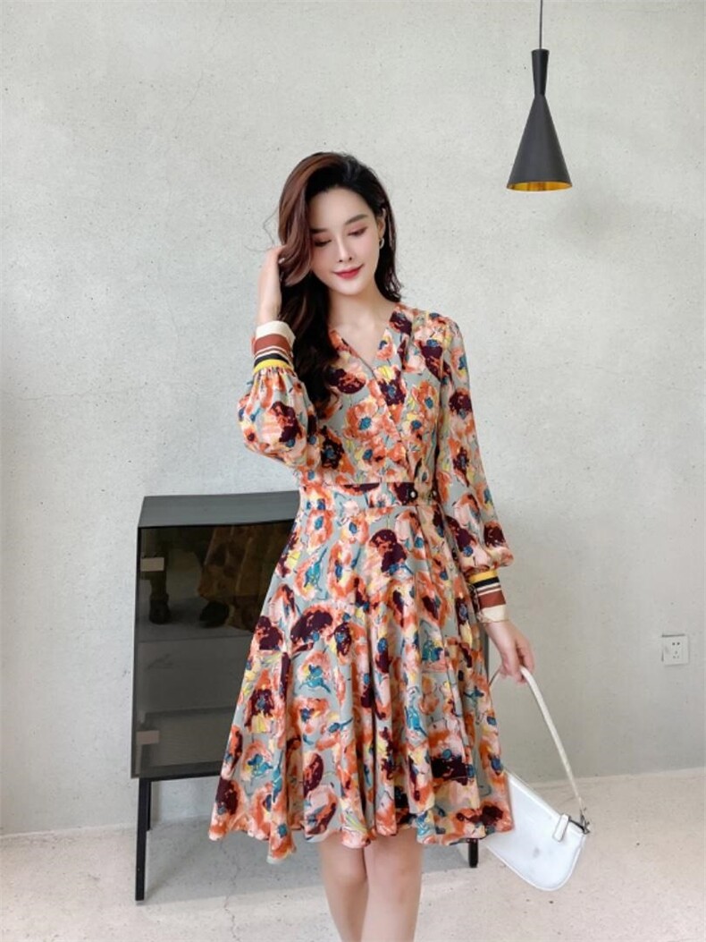 春装新款连衣裙,女装连衣裙,名迅