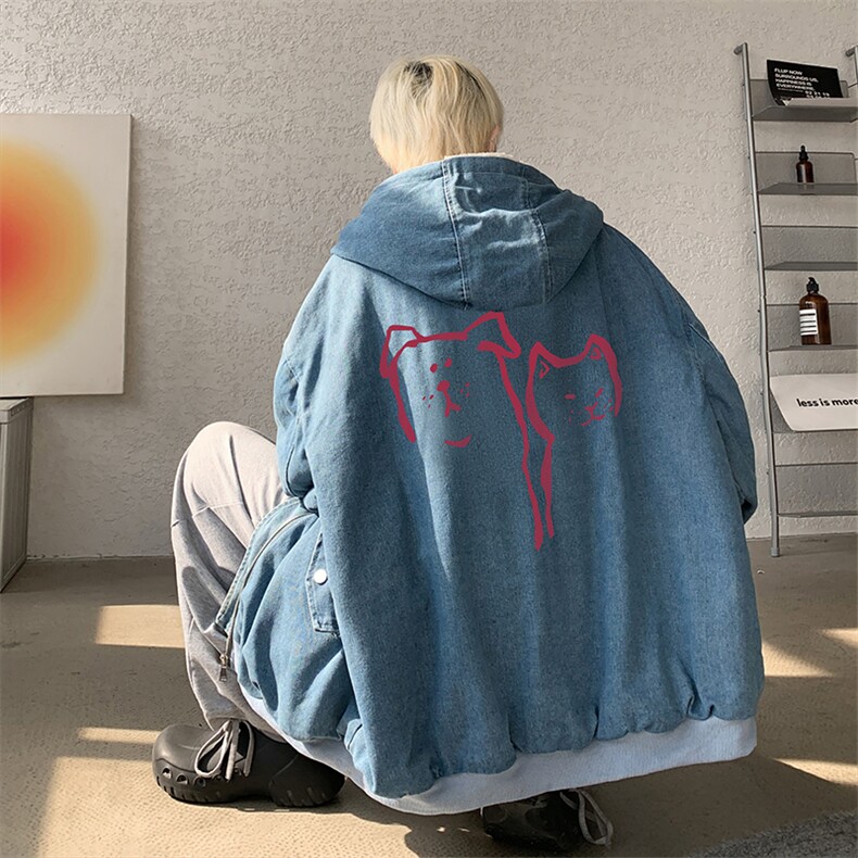 控价158牛仔棉衣男大码加绒羊羔绒牛仔棉服男棉袄NM53378-P140,男装棉衣,电商A040