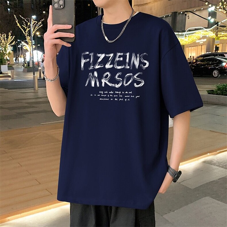 T853港风潮牌高街美式短袖T恤男夏季新款宽松重磅纯棉体恤,男装T恤,星座304A