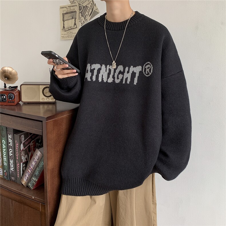 现货现货宽松圆领毛衣男秋冬百搭针织衫D329-QM809-P65控88,男装针织衫/毛衣,电商D329