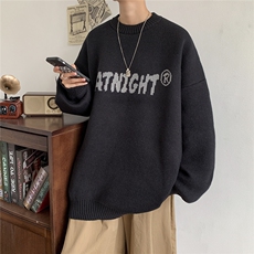 现货现货宽松圆领毛衣男秋冬百搭针织衫D329-QM809-P65控88，男装针织衫/毛衣，电商D329