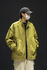 新款纯色冲锋衣宽松大码夹克男A157B-J228-P65，男装夹克，电商A157B
