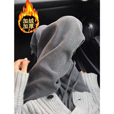 慵懒毛呢裤oversize慵懒风高级感宽松阔腿直筒弯刀裤男K6022，男装休闲裤，星座1116A（原606A-3）