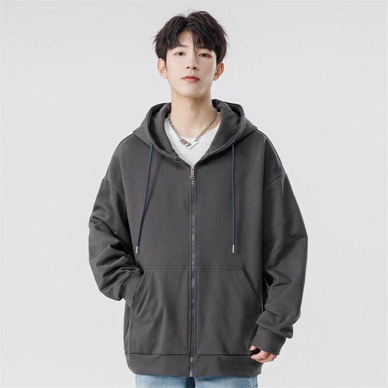开衫连帽卫衣潮牌宽松秋季新款日系复古长袖外套A436-DX333-P50,男装卫衣,电商A436