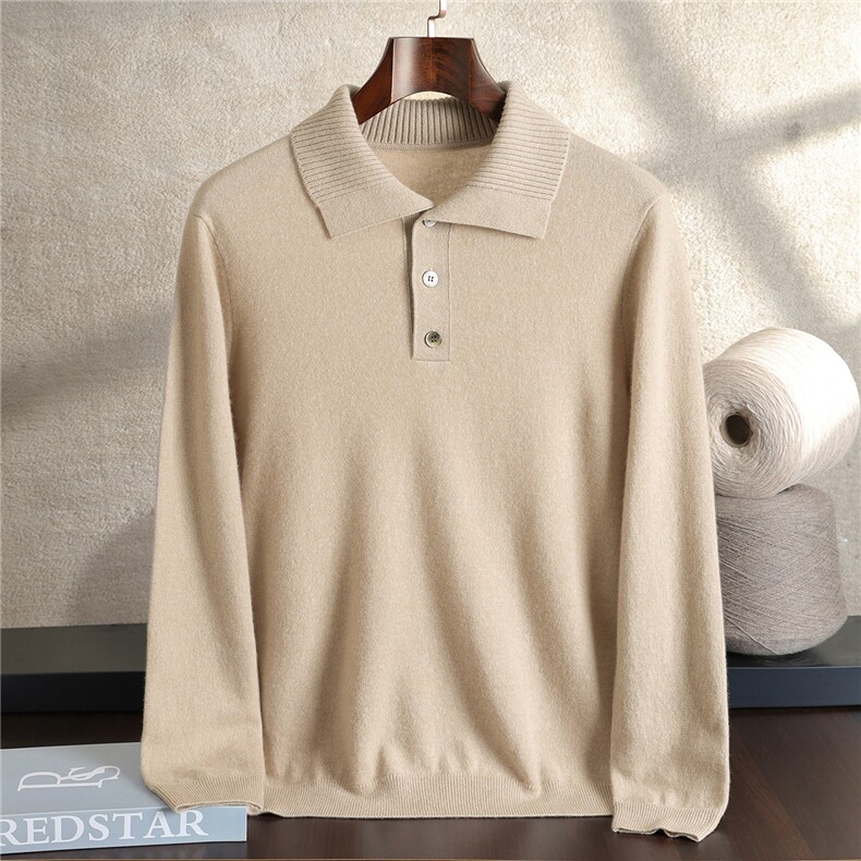 长袖针织毛衣男简约百搭休闲羊绒衫羊绒，男装羊绒套衫，绒之心羊绒