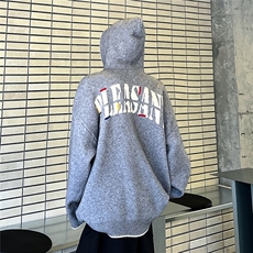 复古美式字母个性秋冬季连帽帽衫男女宽松针织衫12851-78，男装针织衫/毛衣，电商C307