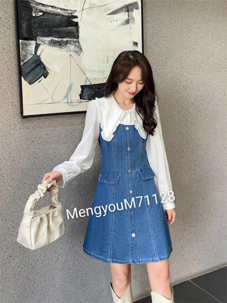 拼接连衣裙，女装连衣裙，梦由