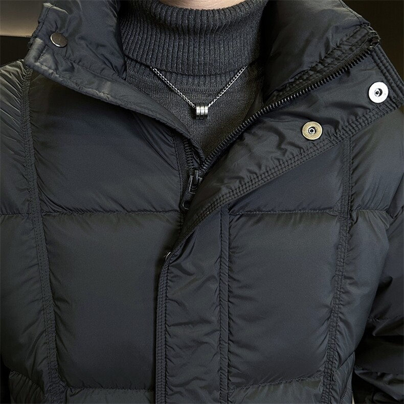 新款男士小立领羽绒服夹克加厚防寒309B-3-81068-P235,男装夹克,星座1409-3