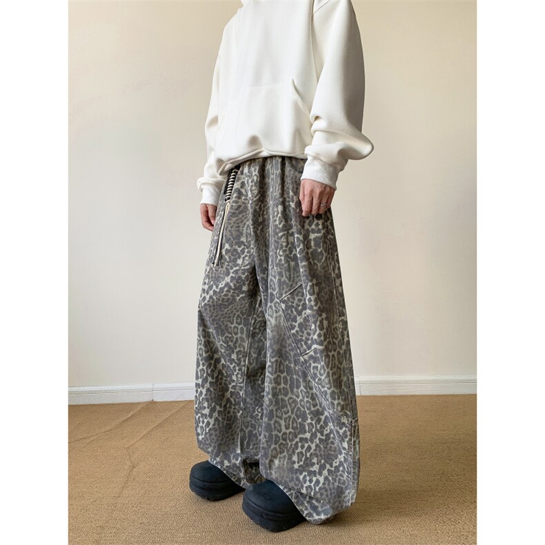 港风潮新款个性字母牛仔裤嘻哈ins潮高街潮流痞帅长裤N0287-P55，男装牛仔裤，星座308B-2