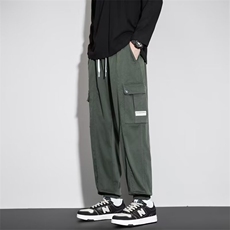 美式高街潮牌休闲长裤春季日系复古宽松束脚工装裤男K7650-P40，男装休闲裤，星座512-3