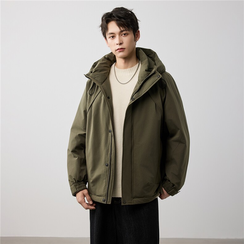 羽绒服男士秋冬季2025新款连帽加厚保暖冬装外套男上衣,男装羽绒服,电商D215