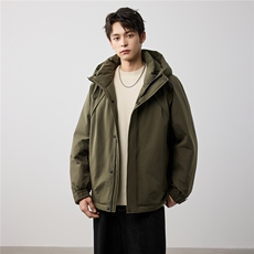 羽绒服男士秋冬季2025新款连帽加厚保暖冬装外套男上衣，男装羽绒服，电商D215