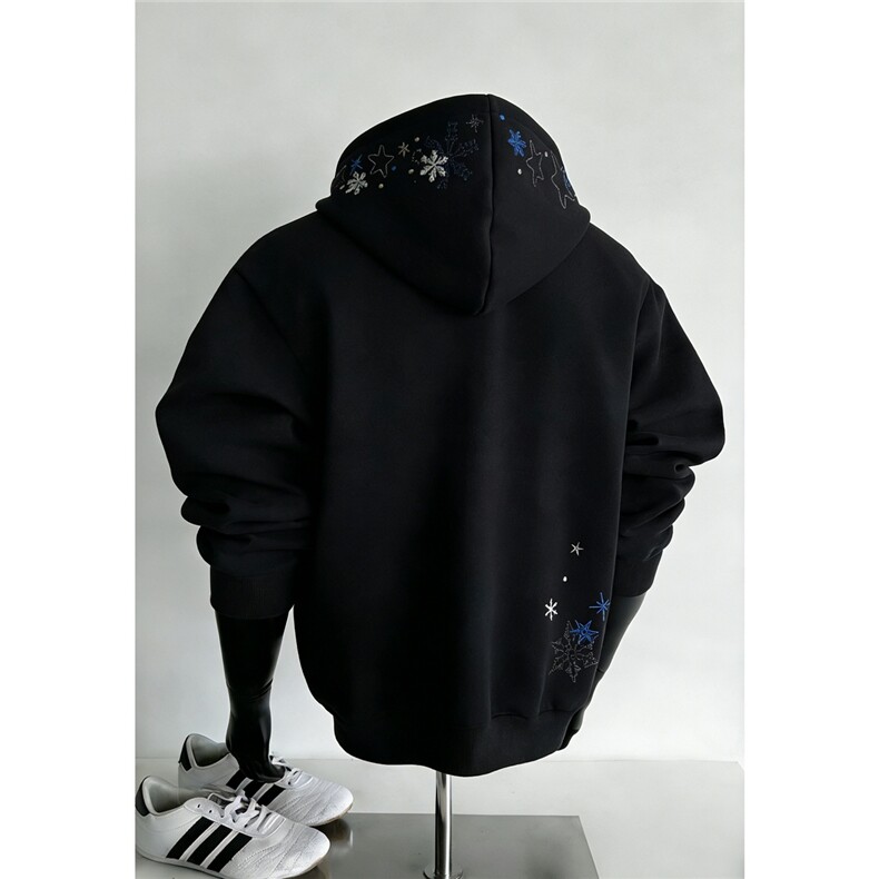 现货-春秋卫衣开衫重磅高品质雪花刺绣卫衣1016-1Y147P76K138,男装卫衣,星座1016-1（原电商B408-1）