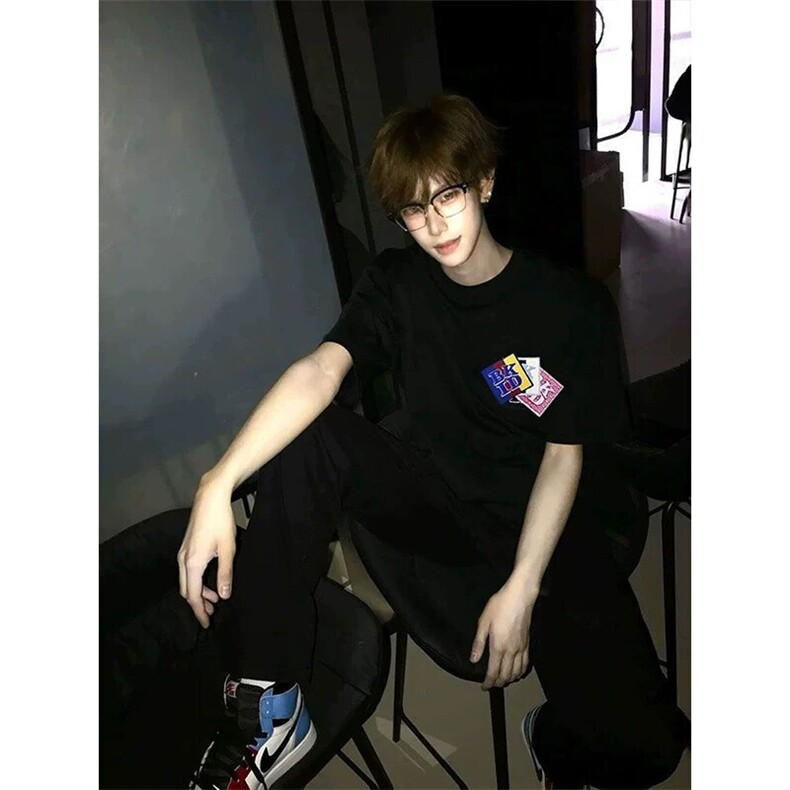 万针全刺绣工艺抖音得物高品质260克重磅纯棉双纱美式高街短袖T恤图片
