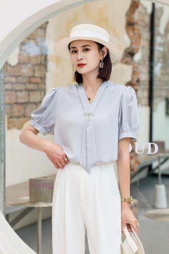 蝴蝶结小衫，女装，青云阁