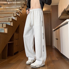 ！2025秋冬新款男士发泡印花直筒卫裤休闲裤WK2105特P40，男装休闲裤，电商B220