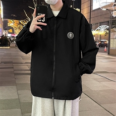 风衣男冬季篮球系列时尚舒适简约保暖宽松休闲外套JK669，男装风衣，星座1116A-1（原606A）