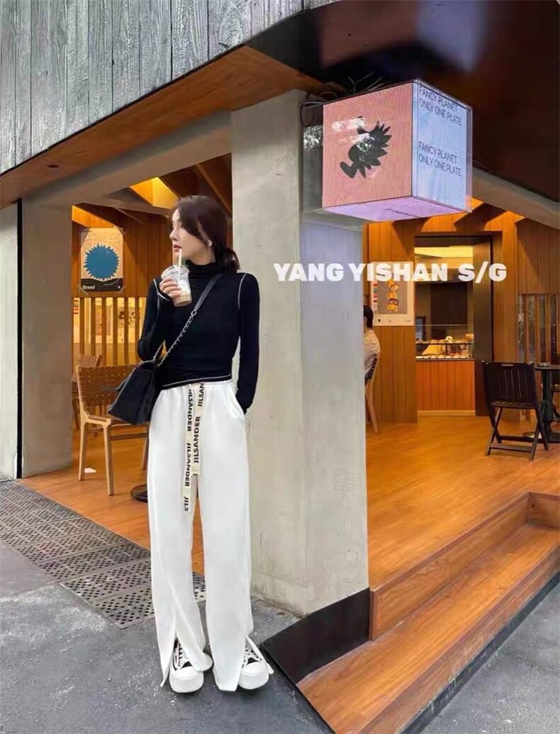 西装阔腿裤，女装西装，欧妮卡蒂蔓