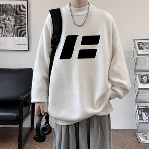 半高领毛衣男大码胖子针织衫毛线衣 M18435-P45 加绒款-P65图片