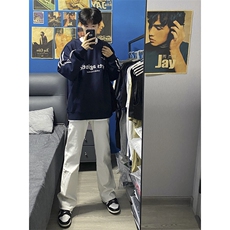 B221美式ins高街暗黑小众修身弹力休闲牛仔裤LK23010-P60控78，男装牛仔裤，电商B221