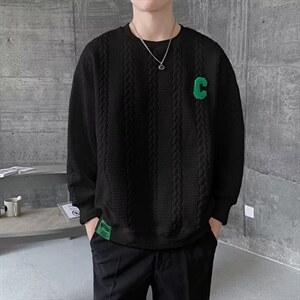 男秋季新款卫衣男小众设计感秋季圆领L8236P32图片
