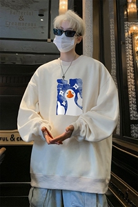 ！ 圆领卫衣男装港风长袖T恤男外套男WY252-特P23图片