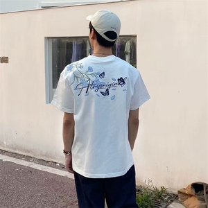 万针全刺绣解构设计260克重磅双纱纯棉高品质美式高街短袖T恤特35图片
