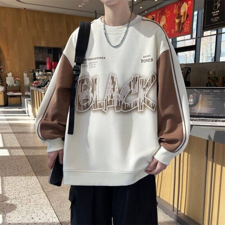 W25205-特P40港风学生青少年外套春秋时尚休闲卫衣男打底衫,男装卫衣,电商D310B