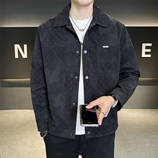 翻领夹克男2025新款秋季休闲外套男款C317-J7706-P125，男装夹克，电商C317