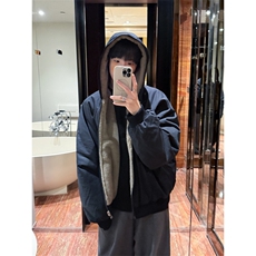 网图座山雕双面穿加厚保暖冬季连帽棉衣外套男女情侣款棉服P118，男装棉衣，电商C306-1
