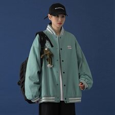 20年秋冬新款创意休闲盐系棒球服外套DS-B293-Y772-P85控115，男装夹克，电商A306