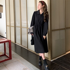 新中式国风千鸟格马甲套装女2025春秋新款收腰显瘦衬衫长裙两件套，女装连衣裙，菡迪欧娜