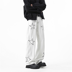 C315-G091现货五角星白牛高品质美潮牛仔裤棚拍(P65X88)1，男装牛仔裤，电商C315