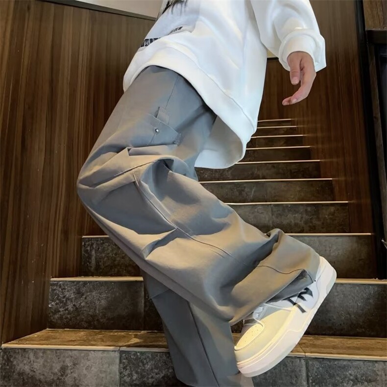 复古工装裤男秋季潮牌高街休闲裤LK84P38,男装休闲裤,星座1116-2
