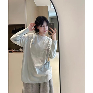 美式高街解构工艺速干长袖T恤男女款防晒罩衫户外运动潮牌骑行服图片