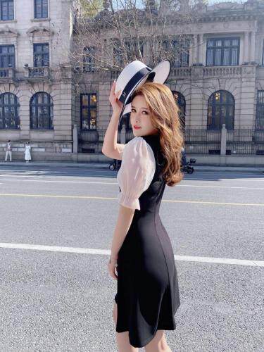 【现货】韩版显瘦连衣裙，女装连衣裙，艾丹迪蔓