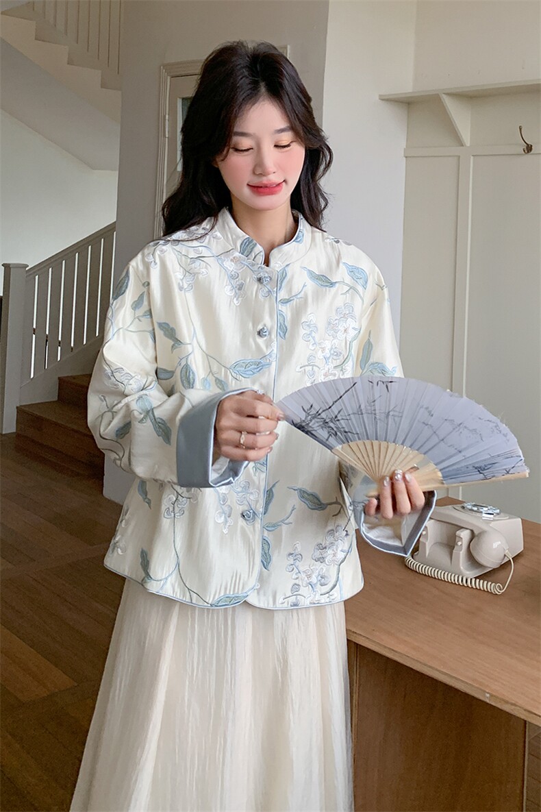 现货！26年春装新款新中式短款外套5529-P160K228,女装短外套,2D112