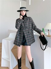 格子外套，其它，一家人