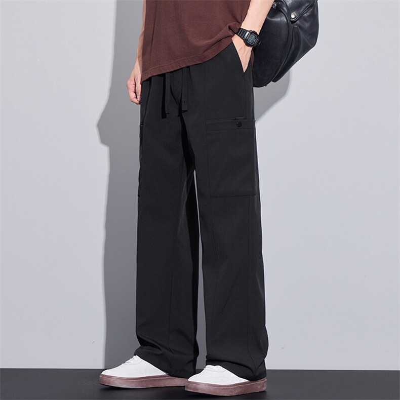 2026春夏季哈伦工装裤男潮流暗格多口袋宽松直筒裤青年Z9856-P45,男装休闲裤,星座509