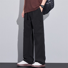 2026春夏季哈伦工装裤男潮流暗格多口袋宽松直筒裤青年Z9856-P45，男装休闲裤，星座509