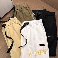 休闲长裤男潮牌卫裤新款宽松百搭直筒裤美式春秋裤子-K661特批40，男装休闲裤，星座718-1