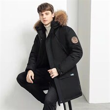 直播款连帽中长款修身户外韩版情侣学生羽绒服R656P110，男装羽绒服，星座301D-5(原星座1415）