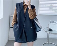 秋季百搭大版休闲马甲，女装马甲，吾衣酷驿站