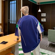 2025夏季新款男士宽松圆领宽松男士t恤T133P38，男装T恤，星座1108