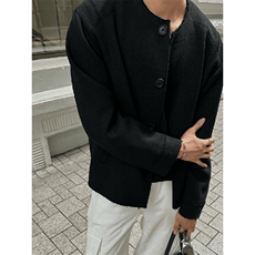 抖音--锅叔--精致编织纹黑色小香短外套jk18-TP350，女装短外套，电商A089-1